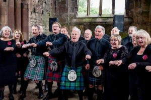 InChorus singing at Wedding at Melrose Abbey