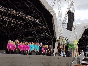 InChorus on the main stage at CarFest 2017