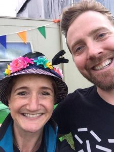 InChorus Musical Director, Aly and Ricky Wilson from the Kaiser Chiefs backstage at CarFest